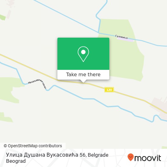 Улица Душана Вукасовића 56 mapa