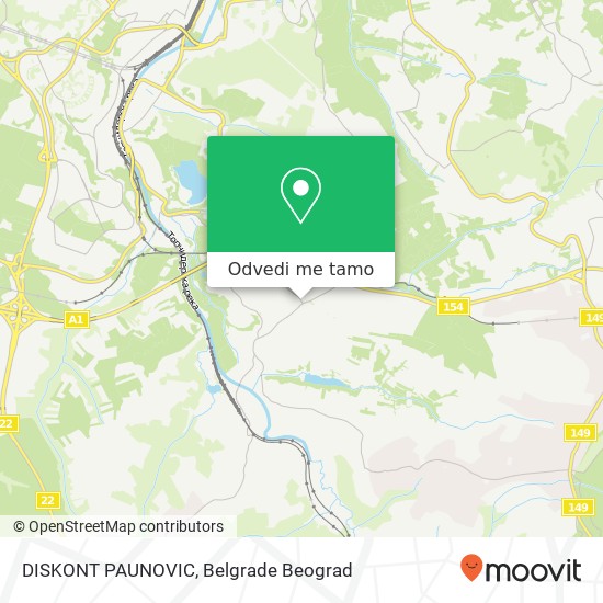 DISKONT PAUNOVIC mapa