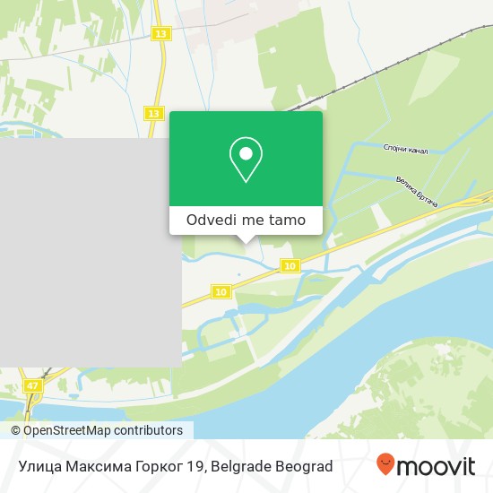 Улица Максима Горког 19 mapa