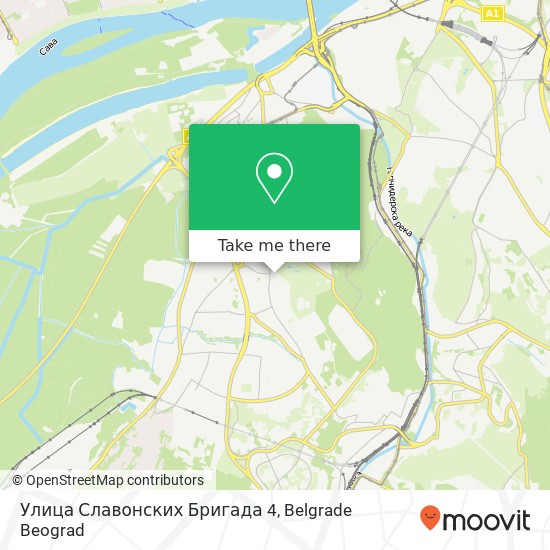 Улица Славонских Бригада 4 mapa