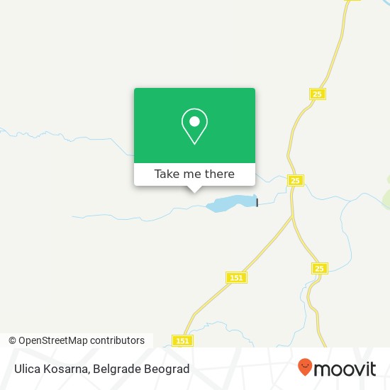 Ulica Kosarna mapa