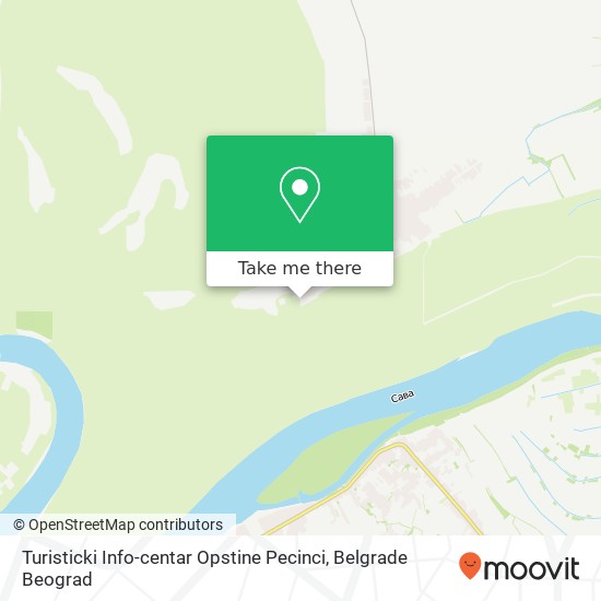 Turisticki Info-centar Opstine Pecinci mapa