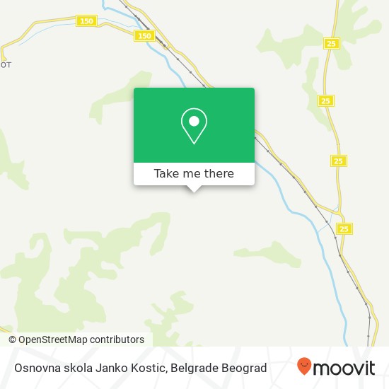 Osnovna skola Janko Kostic mapa