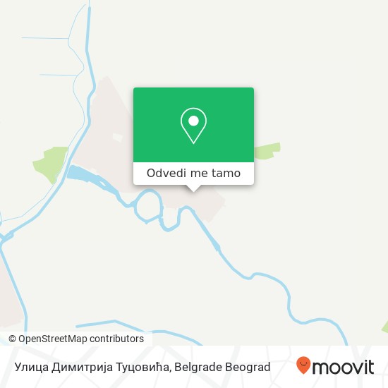 Улица Димитрија Туцовића mapa