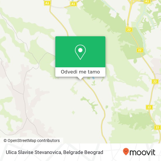 Ulica Slavise Stevanovica mapa