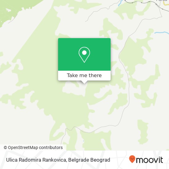 Ulica Radomira Rankovica mapa