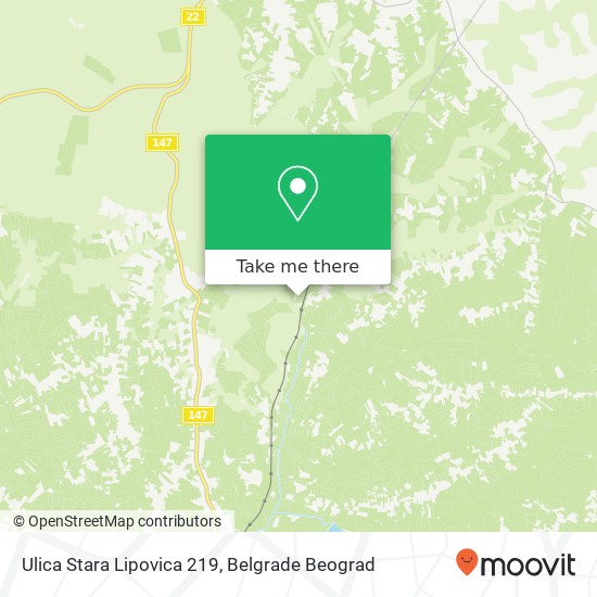 Ulica Stara Lipovica 219 mapa