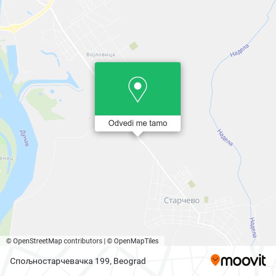 Спољностарчевачка 199 mapa