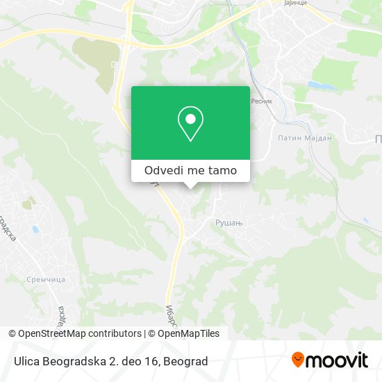 Ulica Beogradska 2. deo 16 mapa