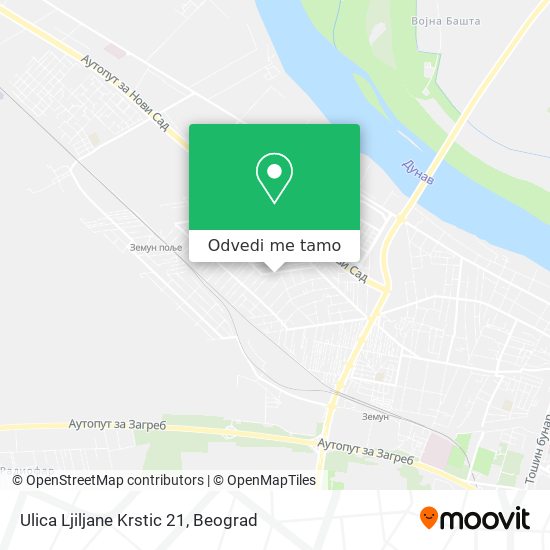 Ulica Ljiljane Krstic 21 mapa