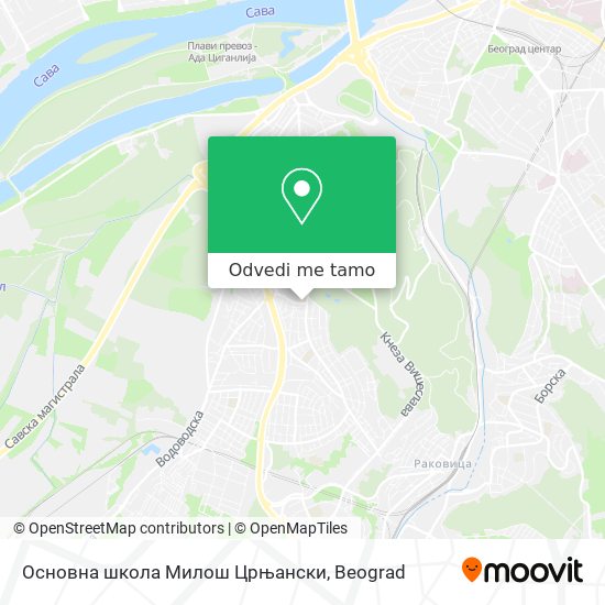 Основна школа Милош Црњански mapa