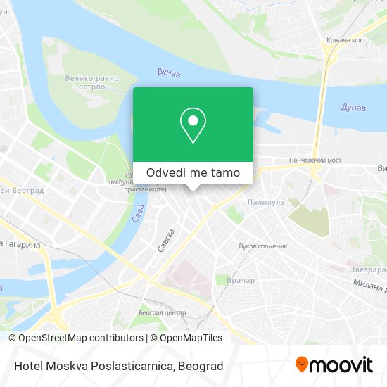 Hotel Moskva Poslasticarnica mapa