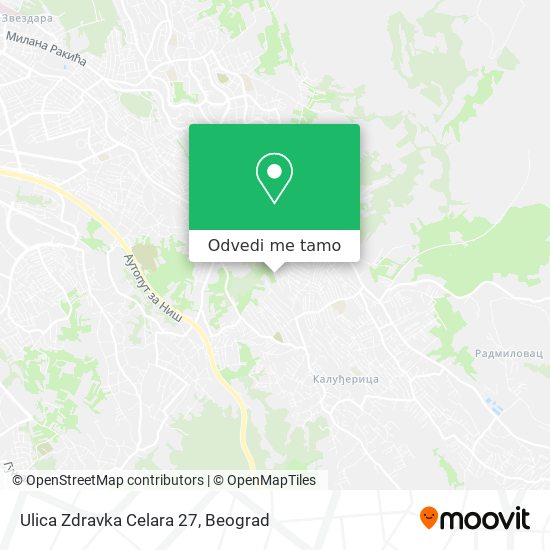 Ulica Zdravka Celara 27 mapa