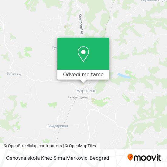 Osnovna skola Knez Sima Markovic mapa
