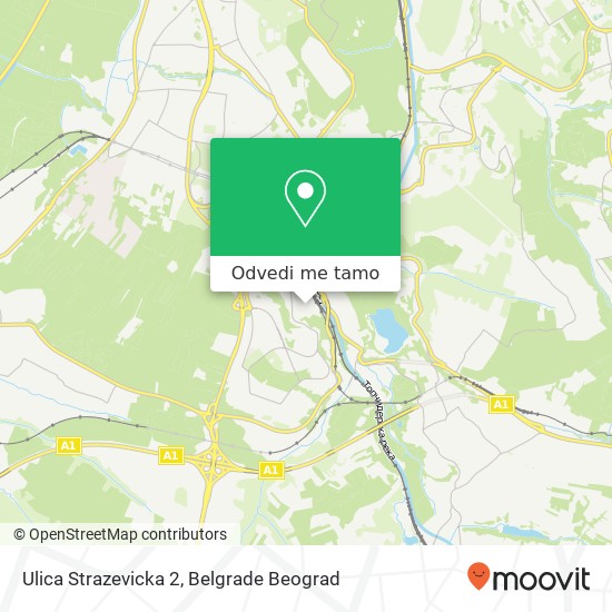 Ulica Strazevicka 2 mapa