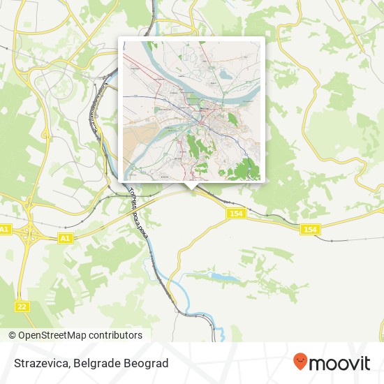 Strazevica mapa