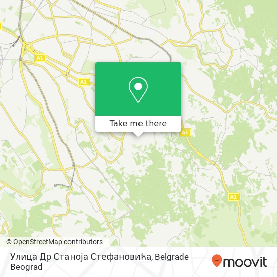 Улица Др Станоја Стефановића mapa