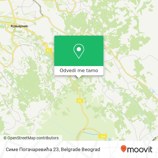 Симе Погачаревића 23 mapa