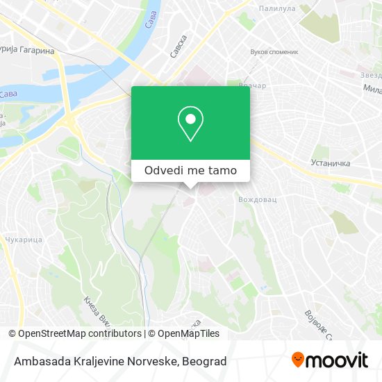 Ambasada Kraljevine Norveske mapa