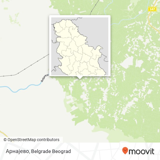 Арнајево mapa