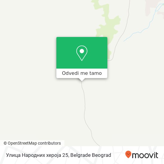 Улица Народних хероја 25 mapa