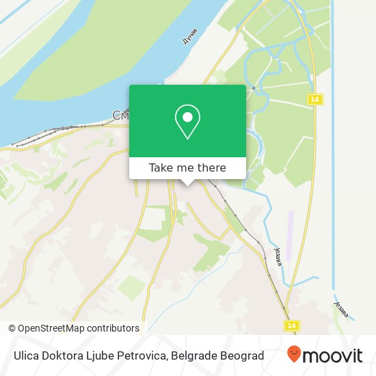 Ulica Doktora Ljube Petrovica mapa