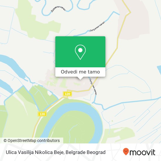 Ulica Vasilija Nikolica Beje mapa