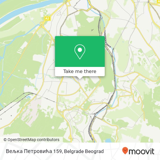 Вељка Петровића 159 mapa