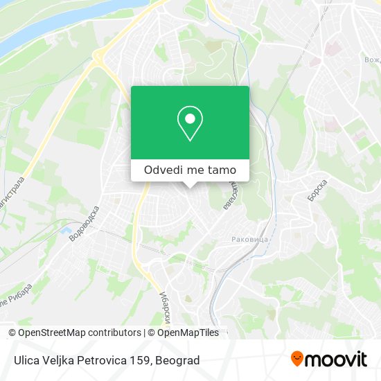 Ulica Veljka Petrovica 159 mapa