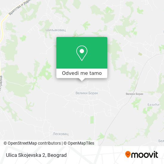 Ulica Skojevska 2 mapa