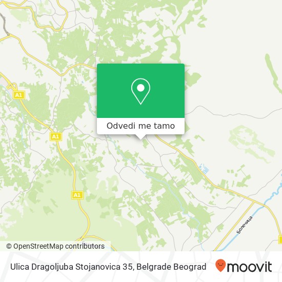 Ulica Dragoljuba Stojanovica 35 mapa