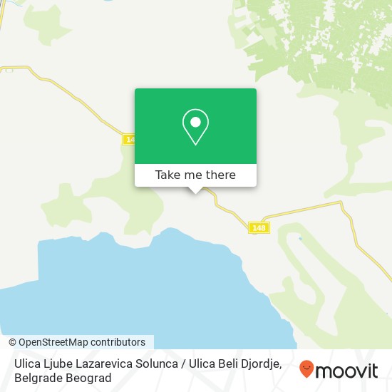 Ulica Ljube Lazarevica Solunca / Ulica Beli Djordje mapa