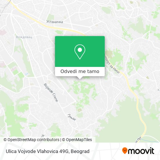 Ulica Vojvode Vlahovica 49G mapa