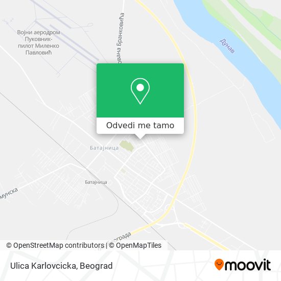 Ulica Karlovcicka mapa