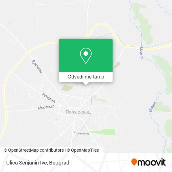 Ulica Senjanin Ive mapa