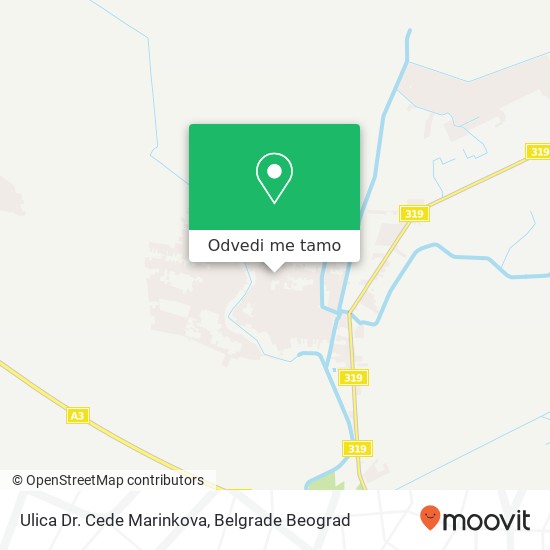 Ulica Dr. Cede Marinkova mapa