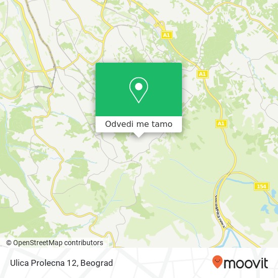 Ulica Prolecna 12 mapa