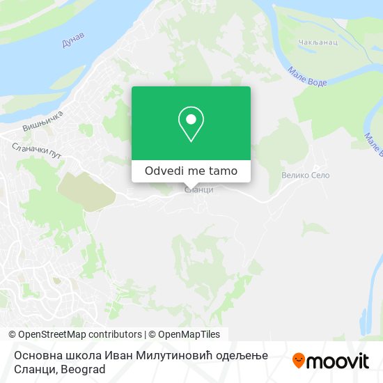 Основна школа Иван Милутиновић одељење Сланци mapa