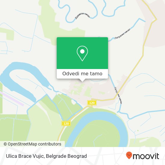 Ulica Brace Vujic mapa