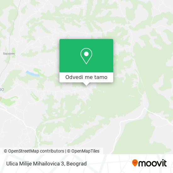 Ulica Milije Mihailovica 3 mapa