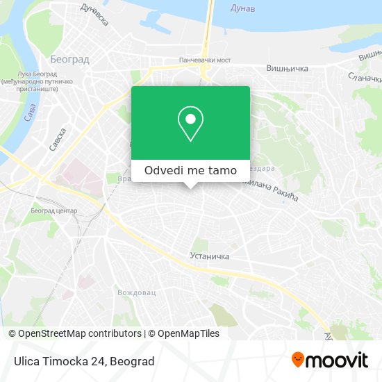 Ulica Timocka 24 mapa