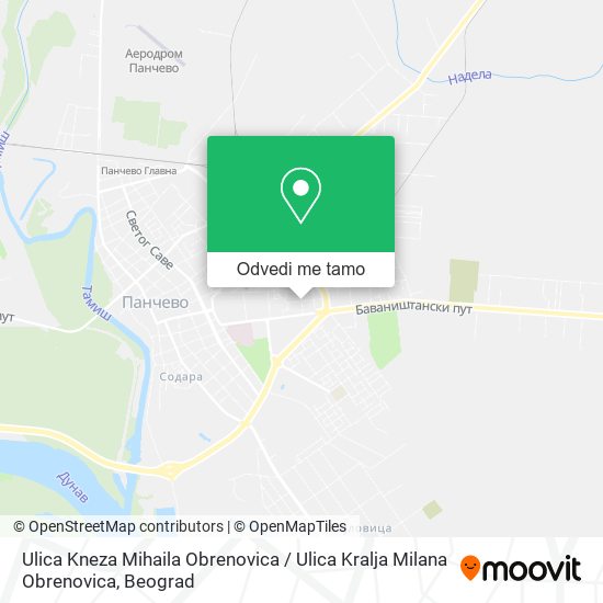 Ulica Kneza Mihaila Obrenovica / Ulica Kralja Milana Obrenovica mapa