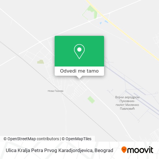 Ulica Kralja Petra Prvog Karadjordjevica mapa