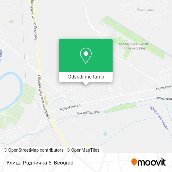 Улица Радничка 5 mapa