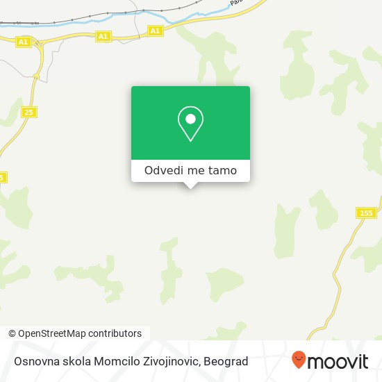 Osnovna skola Momcilo Zivojinovic mapa