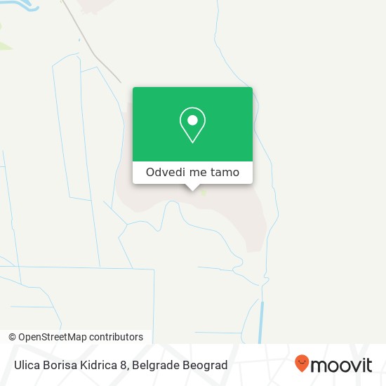 Ulica Borisa Kidrica 8 mapa