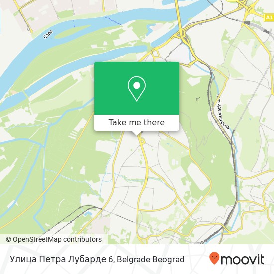 Улица Петра Лубарде 6 mapa