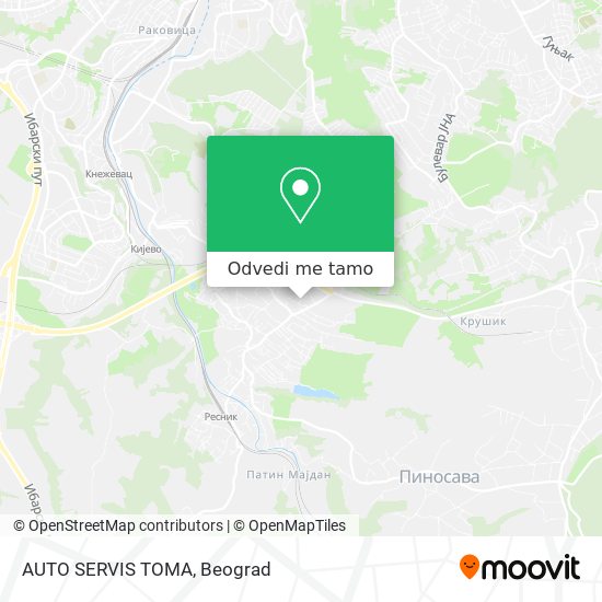 AUTO SERVIS TOMA mapa