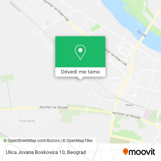 Ulica Jovana Boskovica 10 mapa