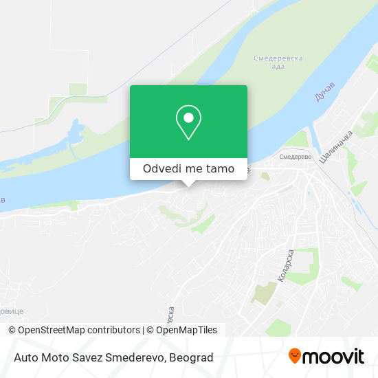 Auto Moto Savez Smederevo mapa